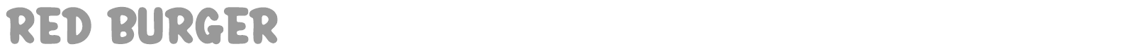 Red Burger font preview
